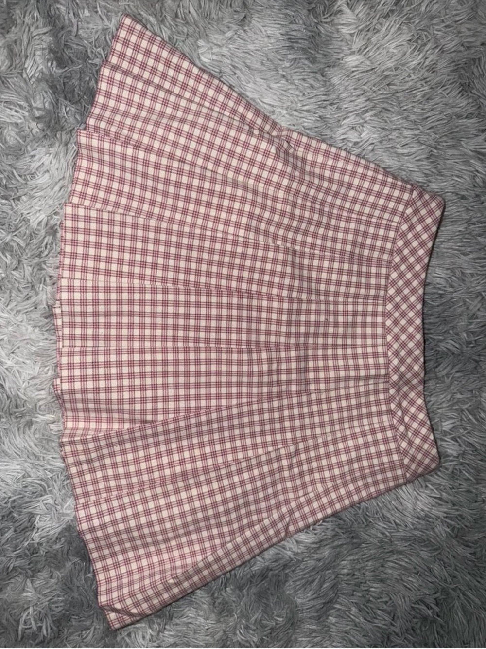 Aritzia Pink Plaid A-Line Women's Skirt